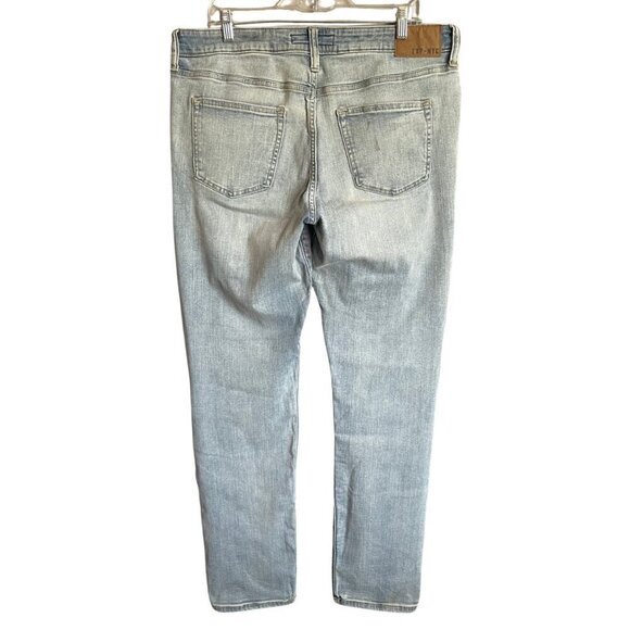 Express Hyper Stretch Slim Distressed Jeans Size 34X34 - Picture 2 of 9